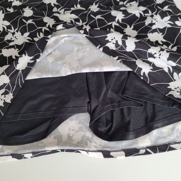 L Tranquility COLORADO black white SKORT SKIRT SHORTS LARGE - Picture 7 of 8